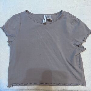 Grey Baby Tee